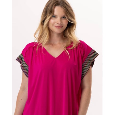 Kaftan PAMPELONNE 940 Fuchsia | Lingerie le Chat