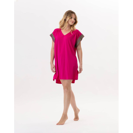 Kaftan en jersey PAMPELONNE 940 Fuchsia | Lingerie le Chat