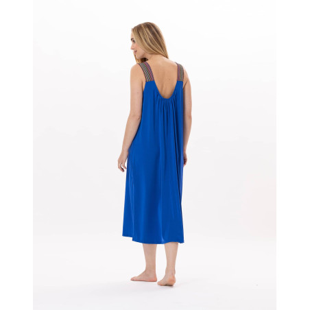 Robe en jersey PAMPELONNE 941 Bleu | Lingerie le Chat