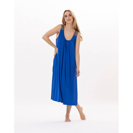 Robe en jersey PAMPELONNE 941 Bleu | Lingerie le Chat