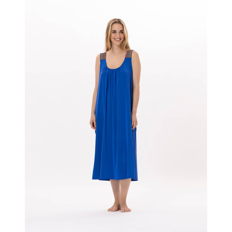 Robe en jersey PAMPELONNE 941 Bleu | Lingerie le Chat