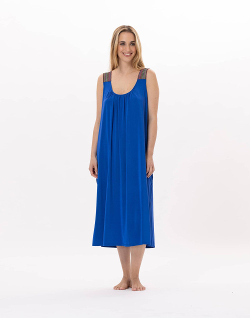 Robe en jersey PAMPELONNE 941 Bleu | Lingerie le Chat