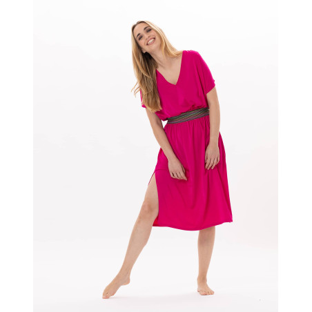 Robe en jersey PAMPELONNE 942 Fuchsia | Lingerie le Chat