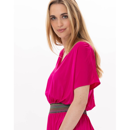 Robe en jersey PAMPELONNE 942 Fuchsia | Lingerie le Chat