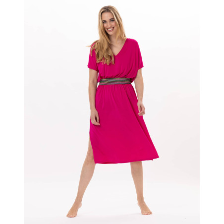 Robe en jersey PAMPELONNE 942 Fuchsia | Lingerie le Chat