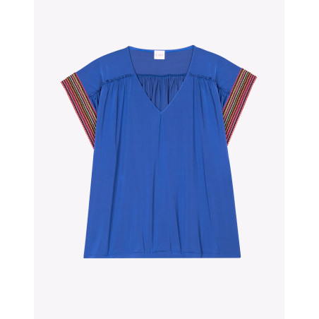 Tee-shirt en jersey PAMPELONNE 930 Bleu | Lingerie le Chat