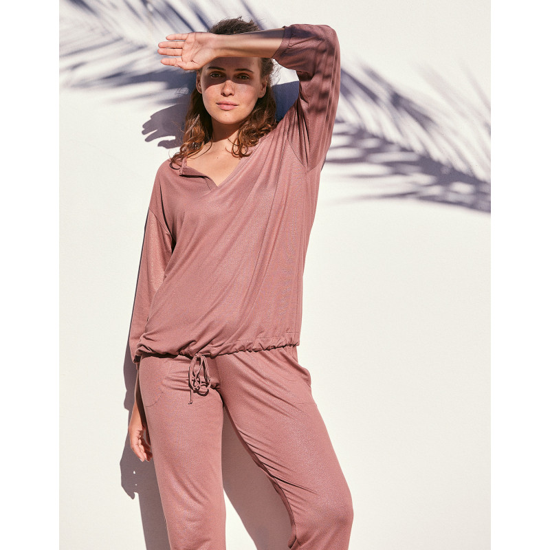 Viscose Loungewear set RAMATUELLE 902 Sand | Lingerie le Chat