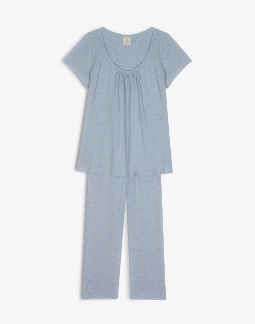 Pyjamas SMOOTHIE 802RL China Blue - Lingerie Le Chat