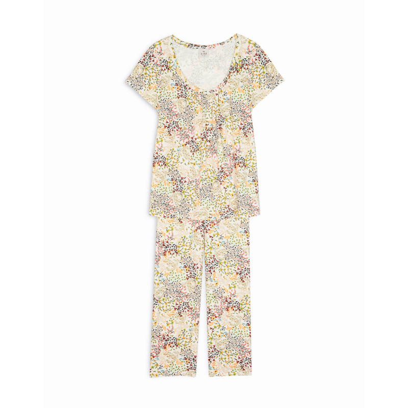 Pyjamas SMOOTHIE 802RL floral print - Lingerie Le Chat