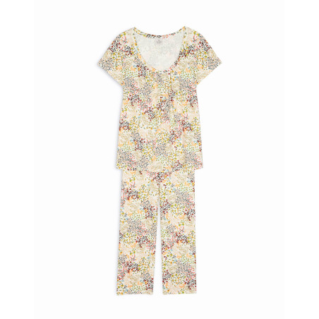 Pyjamas SMOOTHIE 802RL floral print - Lingerie Le Chat