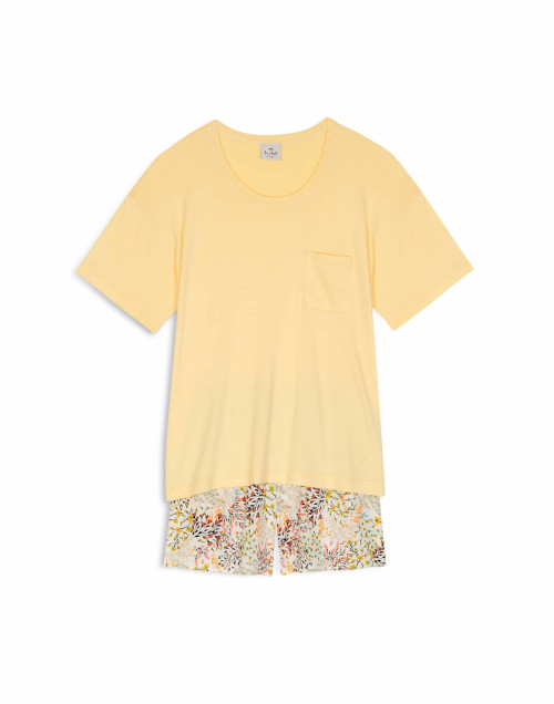 Pyjama shorts FANCY 500RL Straw yellow - Lingerie Le Chat