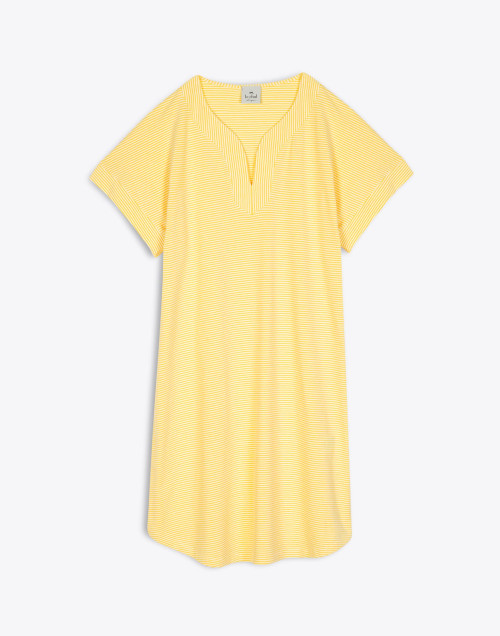 Chemise de nuit SAVANAH 301RL Jaune/Ecru - Lingerie Le Chat