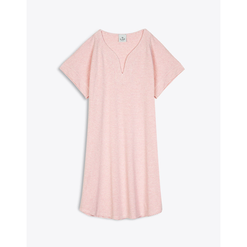 Nightdress SAVANAH 301RL Pink/Ecru - Lingerie Le Chat
