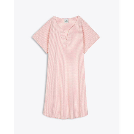 Nightdress SAVANAH 301RL Pink/Ecru - Lingerie Le Chat