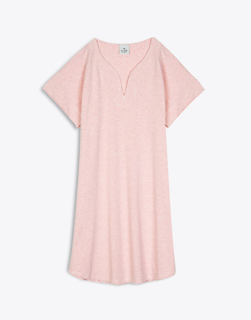 Chemise de nuit SAVANAH 301RL Rose/Ecru - Lingerie Le Chat