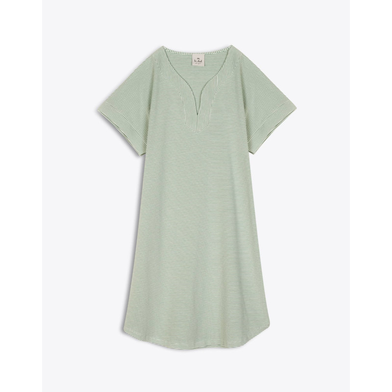 Nightdress SAVANAH 301RL Khaki/Ecru - Lingerie Le Chat