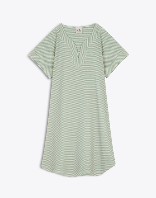 Nightdress SAVANAH 301RL Khaki/Ecru - Lingerie Le Chat
