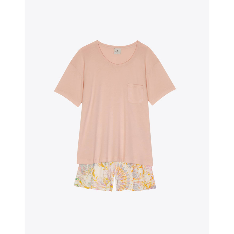 Pyjama shorts FANCY 500RL Pink - Lingerie Le Chat