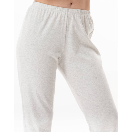 Pyjama boutonné en coton ANDY Gris Chine | Lingerie le Chat