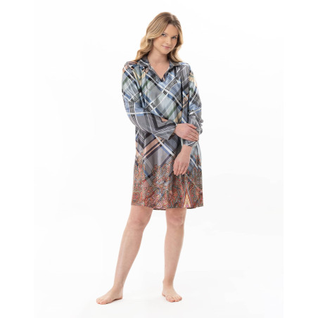 Chemise de nuit en viscose BRADLEY Multicolore | Lingerie le Chat