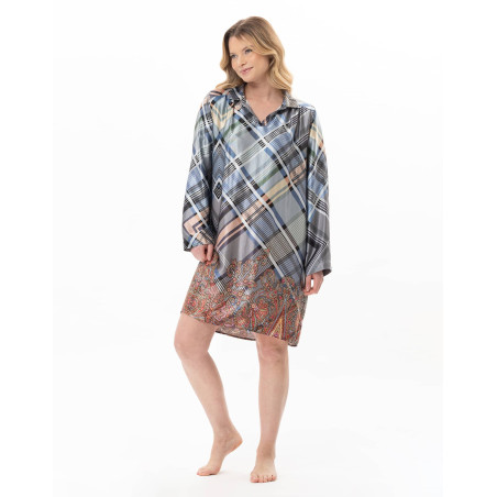 Chemise de nuit en viscose BRADLEY Multicolore | Lingerie le Chat