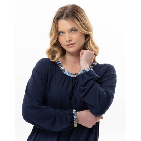 Pyjama en jersey BRADLEY Marine | Lingerie le Chat