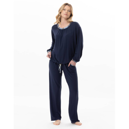Pyjama en jersey BRADLEY Marine | Lingerie le Chat