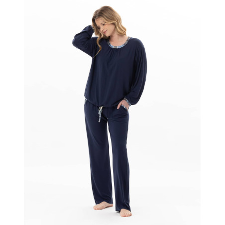 Pyjama en jersey BRADLEY Marine | Lingerie le Chat