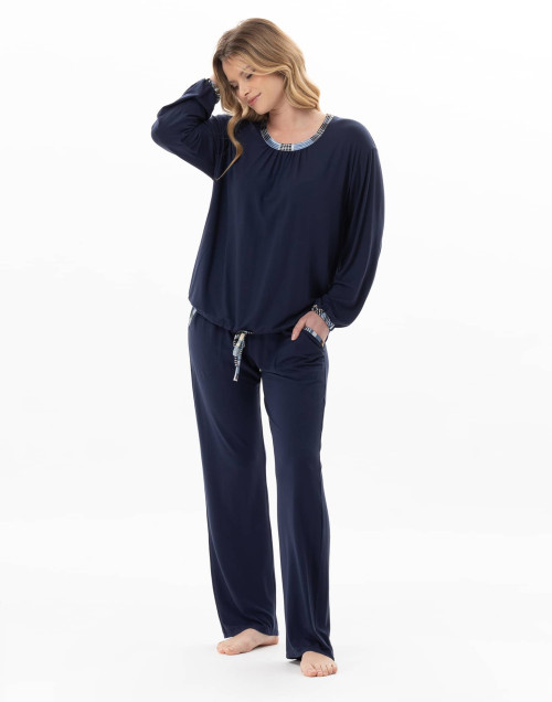 Pyjama en jersey BRADLEY Marine | Lingerie le Chat