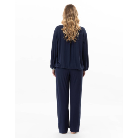 Pyjama en jersey BRADLEY Marine | Lingerie le Chat