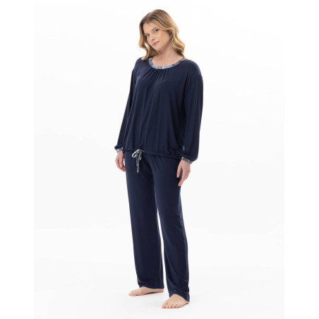 Pyjama en jersey BRADLEY Marine | Lingerie le Chat