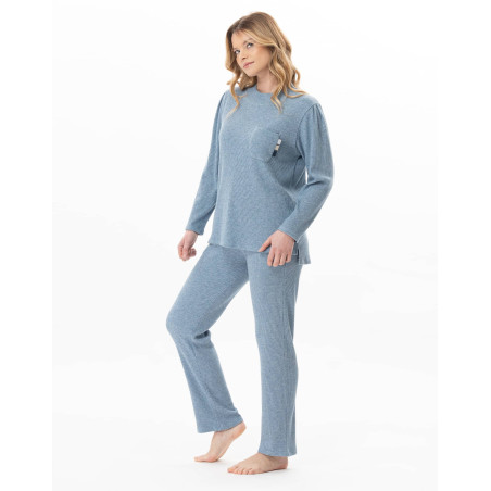 Ensemble homewear en maille tricot lurex CLUB Ciel | Lingerie le Chat