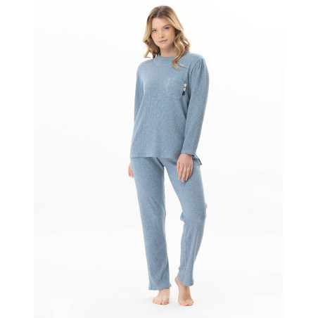 Ensemble homewear en maille tricot lurex CLUB Ciel | Lingerie le Chat