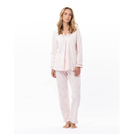 Cotton pyjamas COSY Pink/Grey | Lingerie le Chat