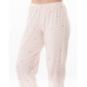 Pyjama boutonné en coton COSY Rose/Gris