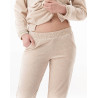 Ensemble homewear en velours COUNTRY Beige Chine