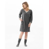 Velvet dress COUNTRY Anthracite China