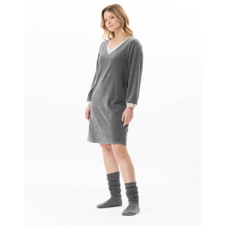 Robe en velours COUNTRY Anthracite Chine | Lingerie le Chat