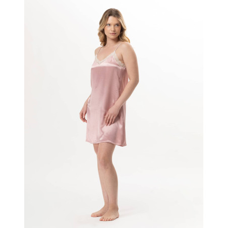 Nuisette en viscose DARCY Rose | Lingerie le Chat