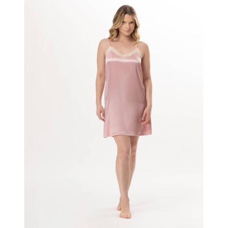 Nuisette en viscose DARCY Rose | Lingerie le Chat