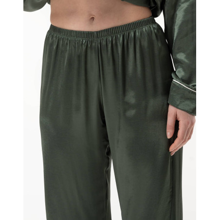 Button-down pyjamas in viscose DARCY Lichen | Lingerie le Chat