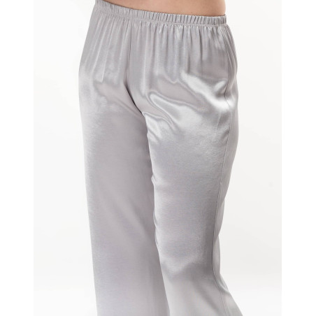 Button-down pyjamas in viscose DARCY Pearl | Lingerie le Chat