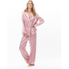 Pyjama boutoné en viscose DARCY Rose