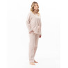 Ensemble homewear en molleton lurex ECLAT Rose