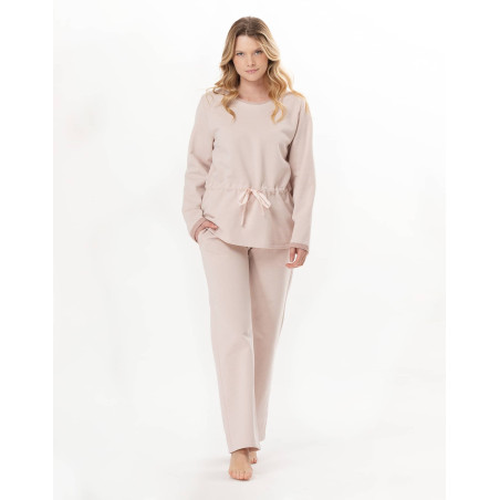 Ensemble homewear en molleton lurex ECLAT Rose | Lingerie le Chat