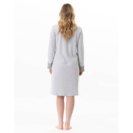 Cotton nightdress FLOCON China Grey | Lingerie le Chat