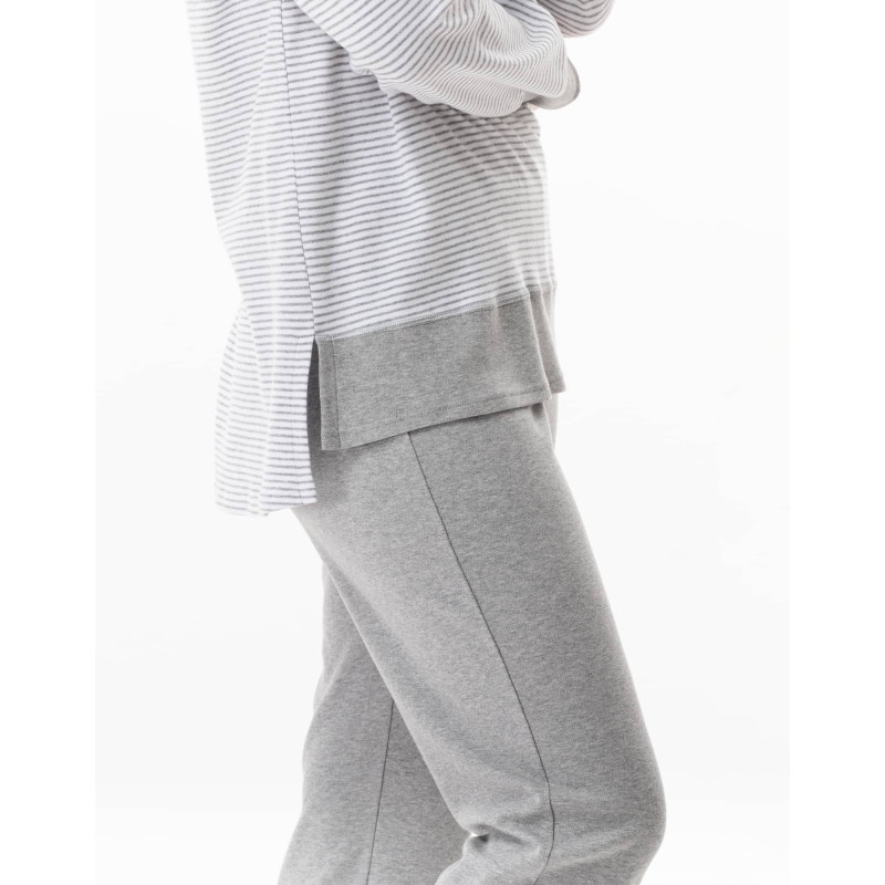 Cotton pyjamas FLOCON China Grey | Lingerie le Chat