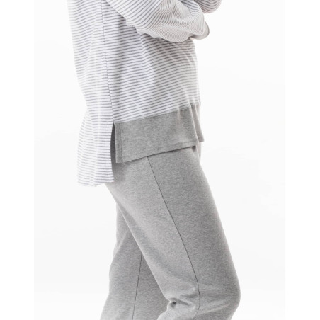 Cotton pyjamas FLOCON China Grey | Lingerie le Chat