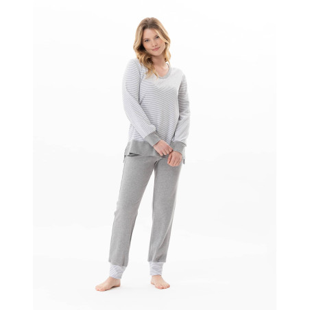 Cotton pyjamas FLOCON China Grey | Lingerie le Chat