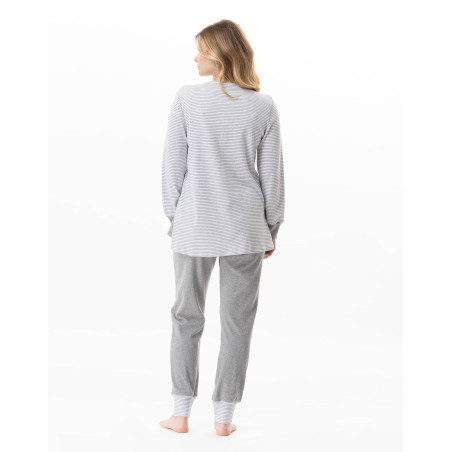 Cotton pyjamas FLOCON China Grey | Lingerie le Chat